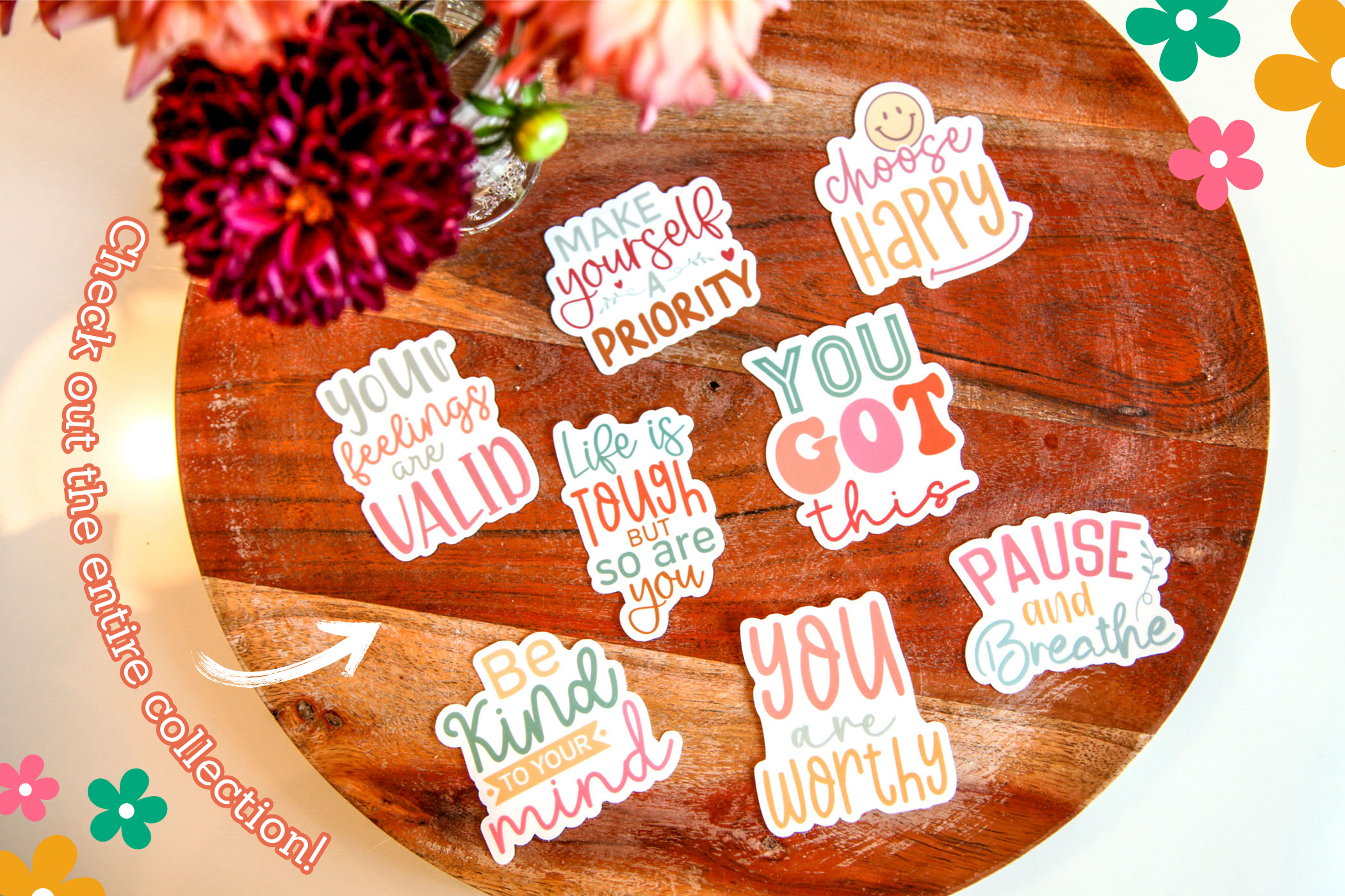 Simply Livy - Wholesale Sticker - Life Is Tough But So Are You, Motivational Sticker3