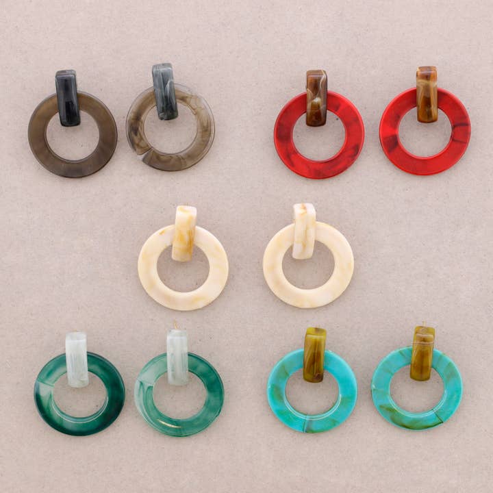 Sonata - Wholesale Snap Jewelry - Resin Ring Pendant Earrings5