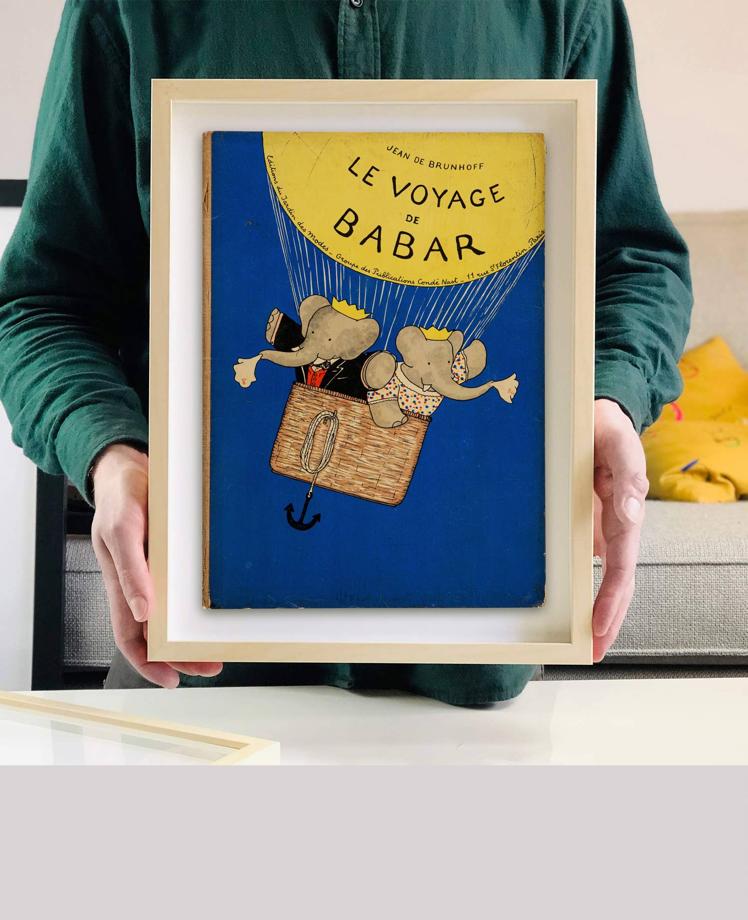The Curious Desk - Wholesale Kunstprint - Le Voyage De Babar Boekomslag Print3