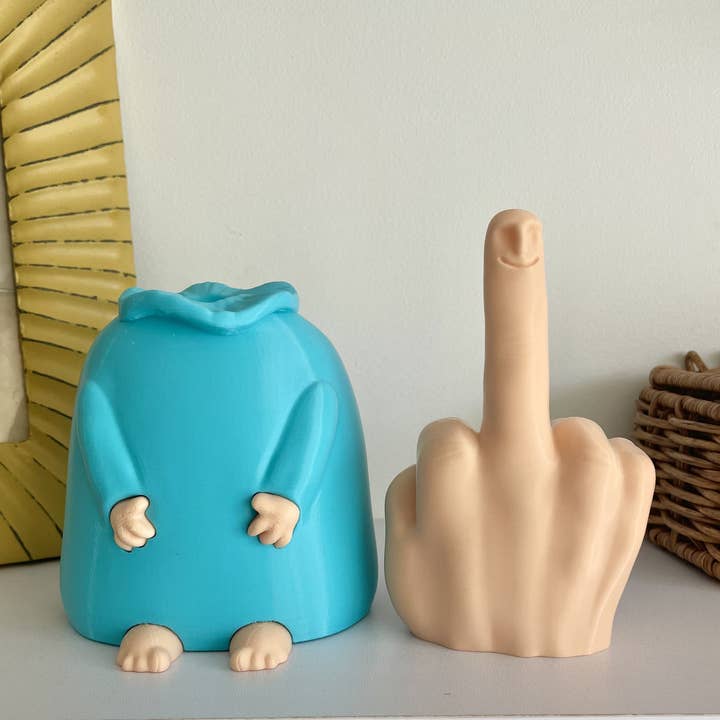 Mr. Nice Guy with Hidden Middle Finger for wholesale by Cloud Nine 3d Studio