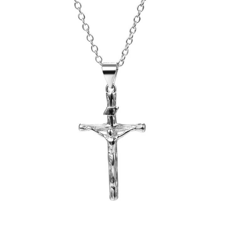 Amy and Annette 14K Gold or Sterling Silver Crucifix Cross Pendant Necklace for wholesale by Amy and Annette