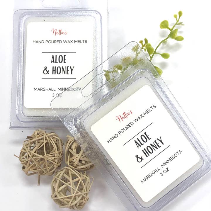 Aloe & Honey Wax Melts for wholesale by Nettie's