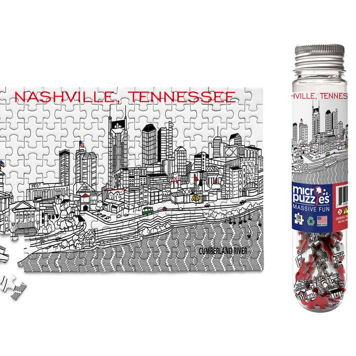 Beyond Cushions Corporation - Wholesale Puzzel - Volwassene - Nashville Skyline minipuzzel