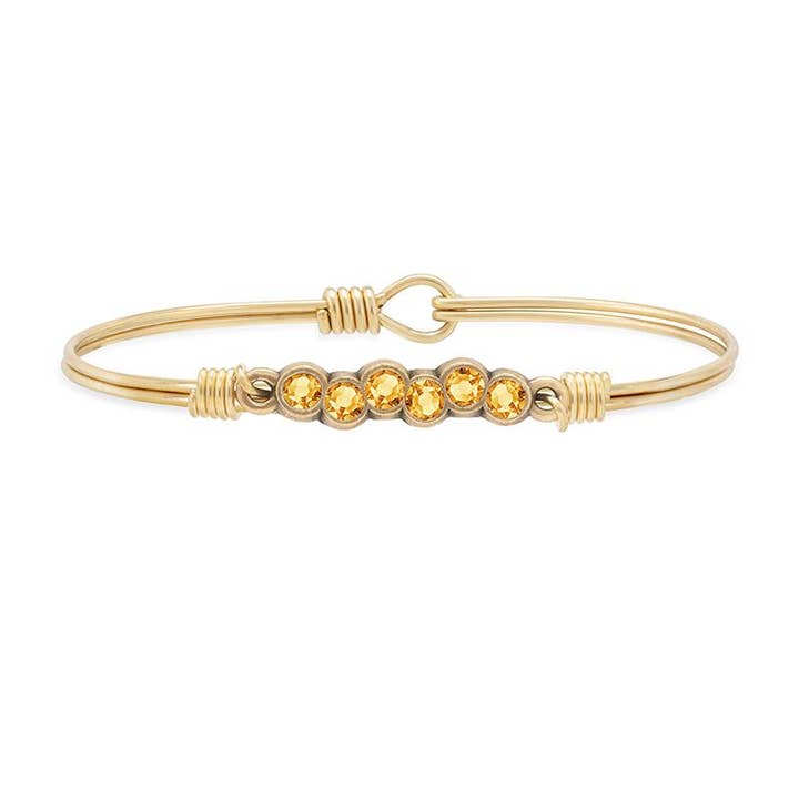 Luca + Danni - Wholesale Bangle Bracelet - November Starlight Birthstone Bangle Bracelet