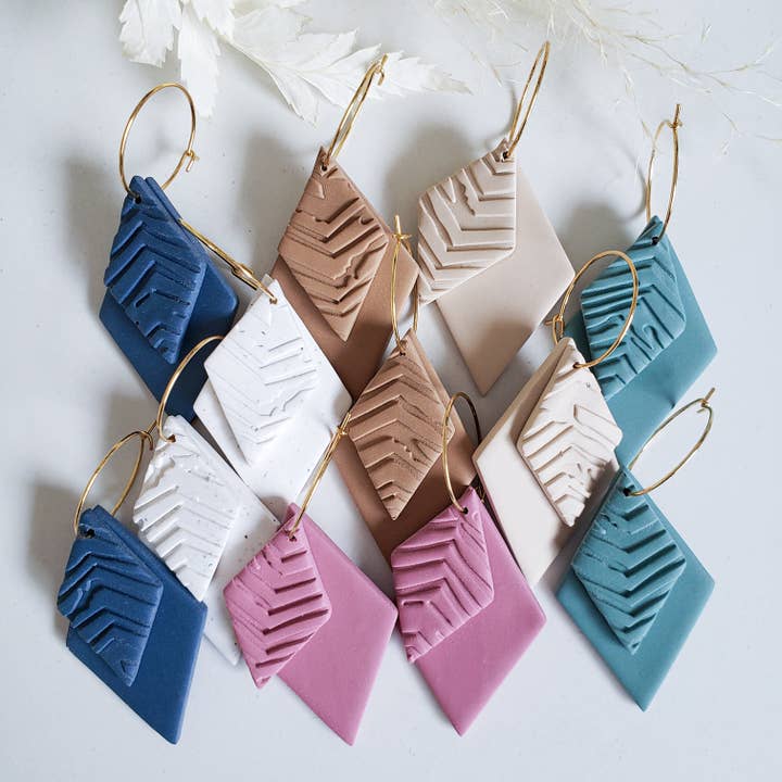 Diamond Hoops for wholesale by Sway & Clay