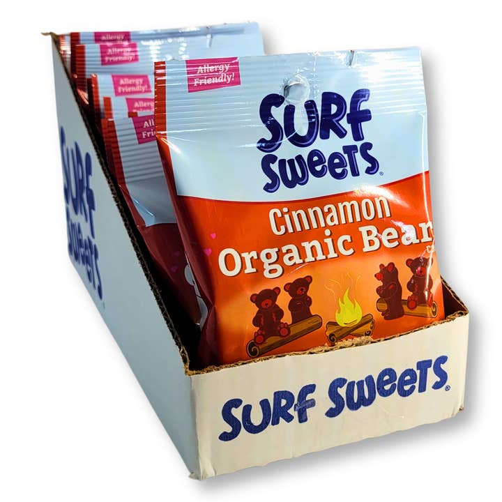 Candy Barn Express - Wholesale Gummy - Surf Sweets Organic Cinnamon Bears - 12-2.75 oz. Bags1