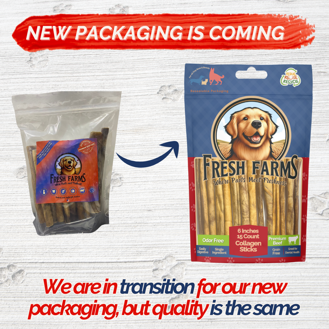 Fresh Farms Pet – Engroshandel Godbid - Hund – 50 stk. 30 cm kollagenstænger til hunde - lugtfri, langtidsholdbare, alternativ til bully sticks med chondroitin og glucosamin, naturlige og sikre, gavnlige for hofte, led, hud og pels8