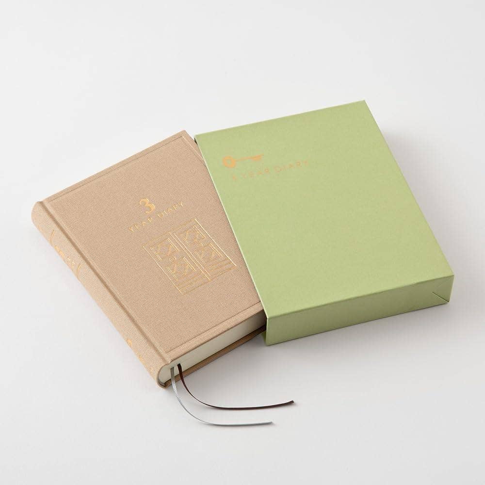 「FUNJI」In Japan - Wholesale Journal/Diary - Midori 3-Year Mini Journal | 2 Lines/Day | Japanese Quality0