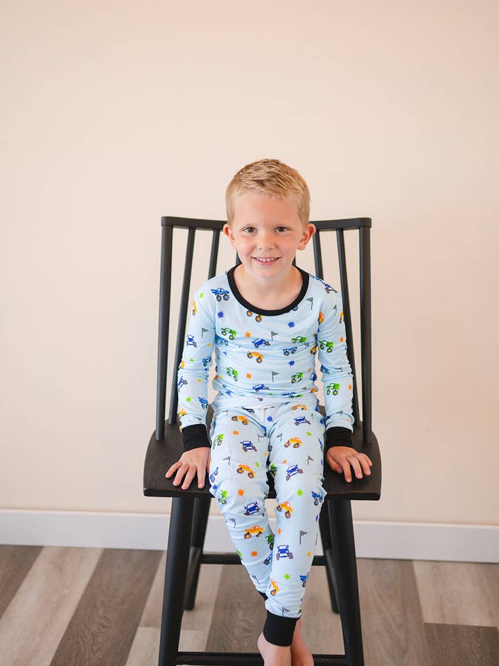 M & Wally - Wholesale Sleepwear Set - Kids - Monster Jammies Long Sleeve With Pants Pajamas