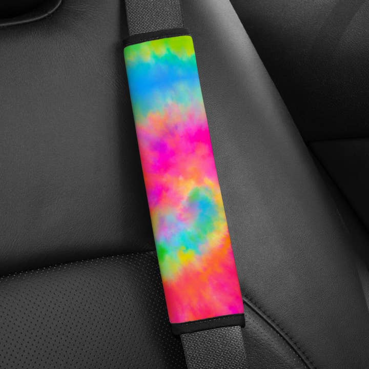 Verwischte Batik-Sicherheitsgurt-Abdeckung für den Großhandel von The Goblin Saloon