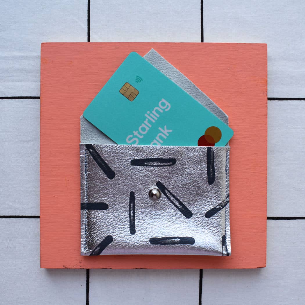 Jemma Marston - Wholesale Card Holder - Women's - Dash Hand Painted Leather Card Pouch5