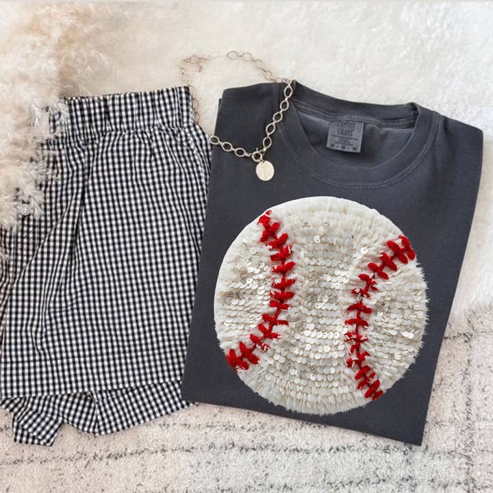 Faux Yarn Baseball DTF Heat Transfer for wholesale by Trendy Transfers