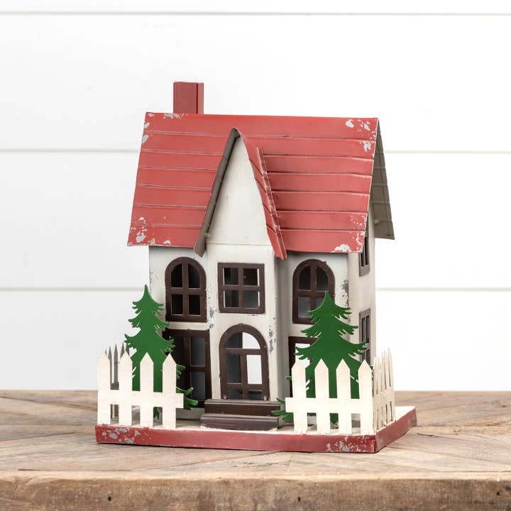 Ragon House - Vente Nichoir - NICHOIR À DEUX ÉTAGES AVEC TOIT ROUGE1