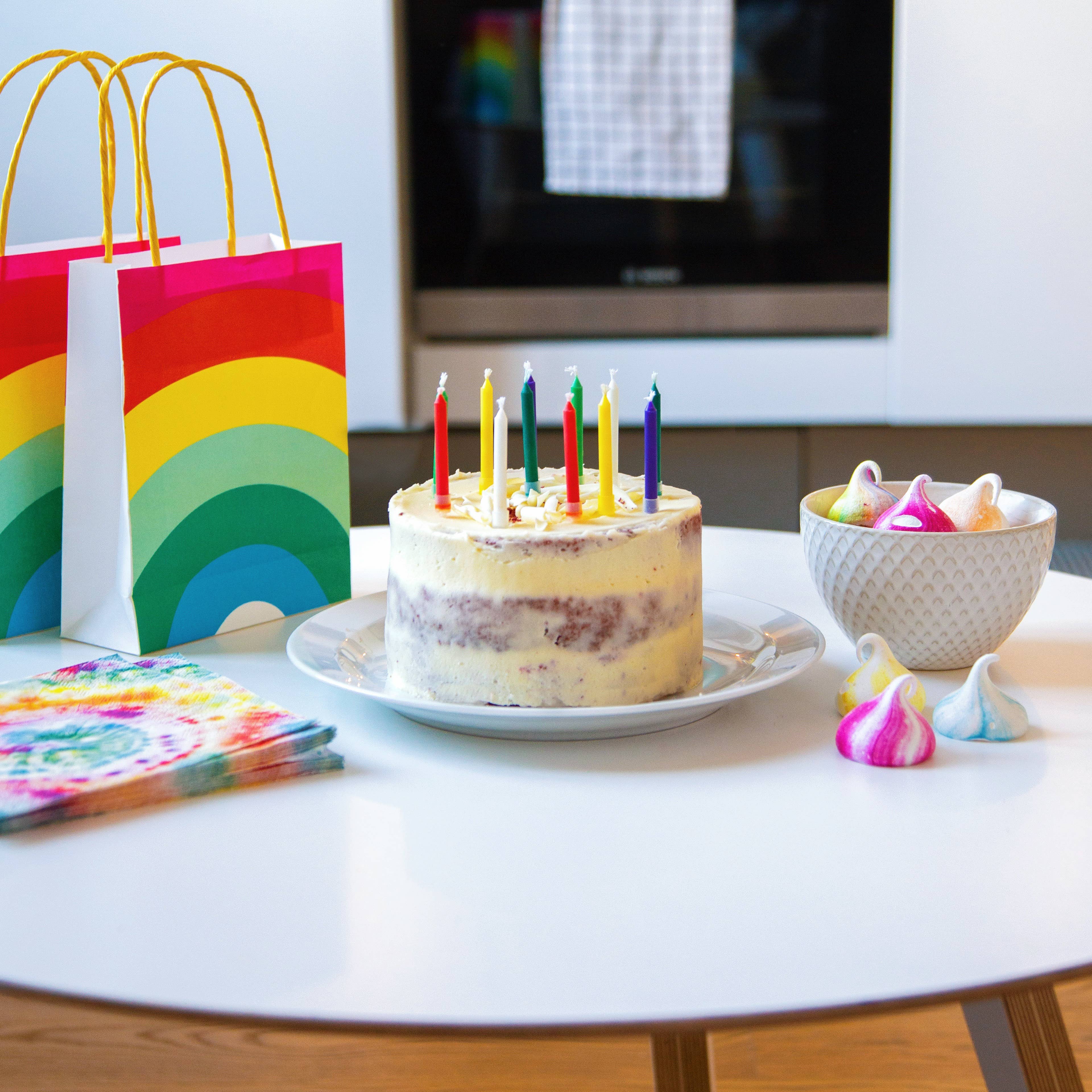 Talking Tables UK – wholesale Party favour bag/box – Rainbow Party Bags | 8 Pack |3