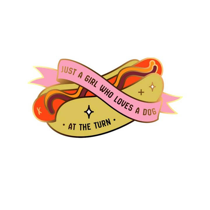 Hot Dog Girl Ball Marker with Hat Clip for wholesale by Birdie Girl Golf