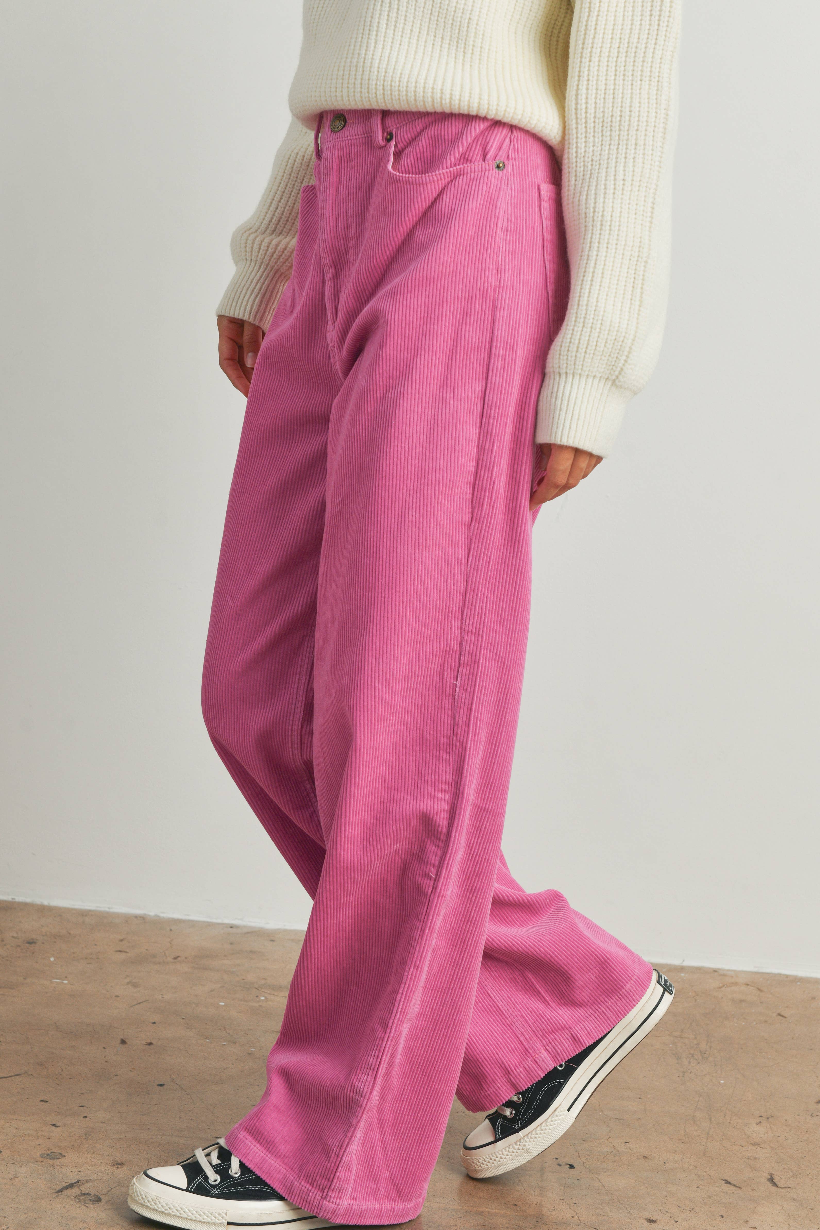 BUTTERMELON - Vendita all'ingrosso Pantalone - Donna - Pantaloni in velluto a coste con tasche - BMP722416