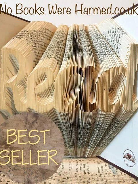 Read Hand Folded Book Art Sculpture Gift for wholesale by No Books Were Harmed.co.uk