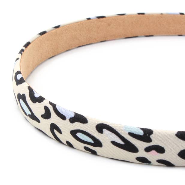 Inca UK – wholesale Pannband - Dam – 1,5 cm bred färgad hårband med leopardmönster