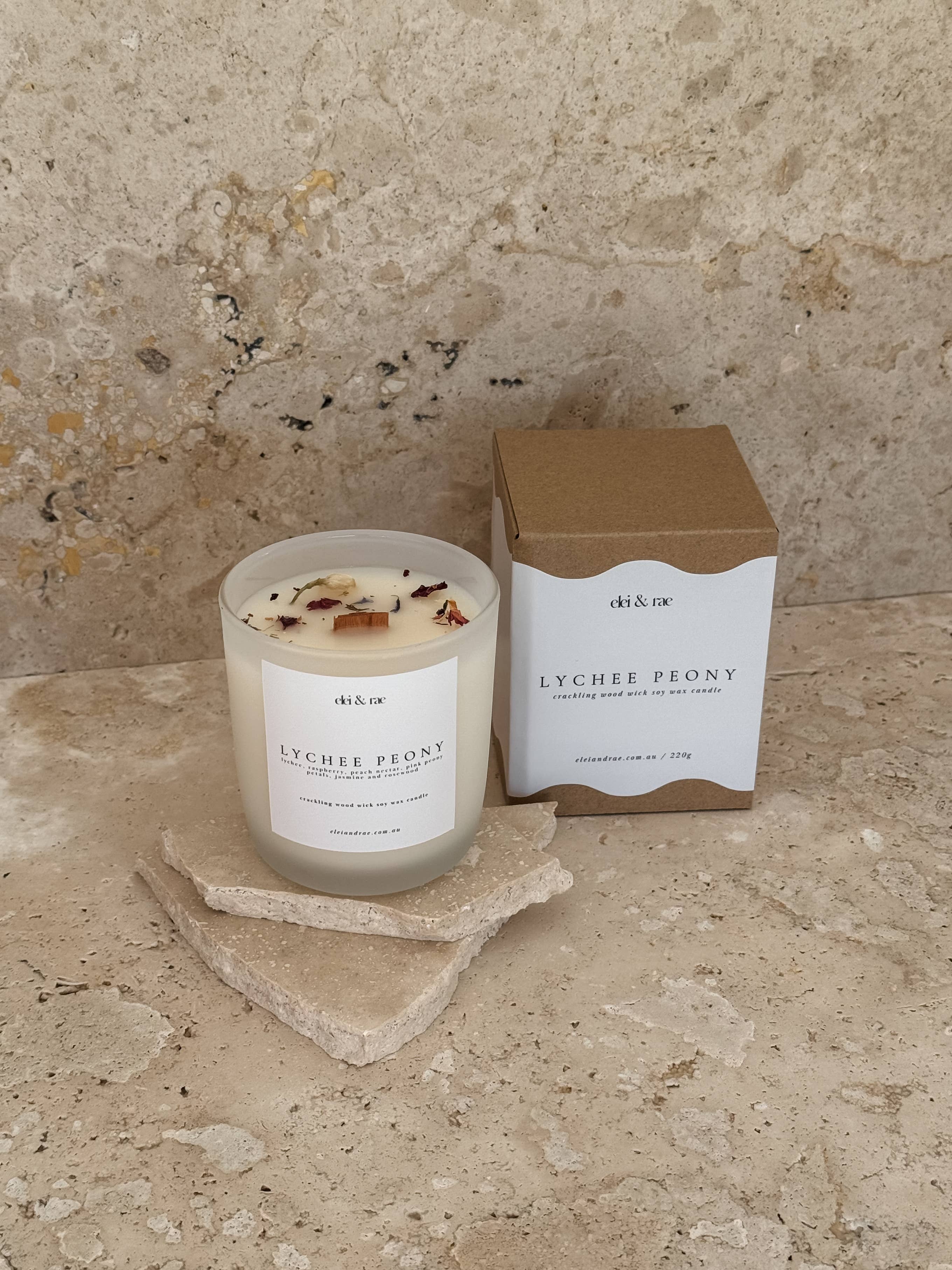 Elei & Rae – Engroshandel Glaslys – Elei & Rae signaturlys med 100 % naturlig vegansk sojavax10