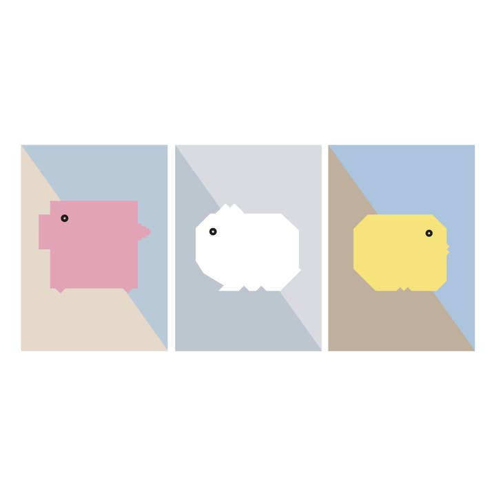 3 small notebooks in a pack for wholesale by Papier Merveille