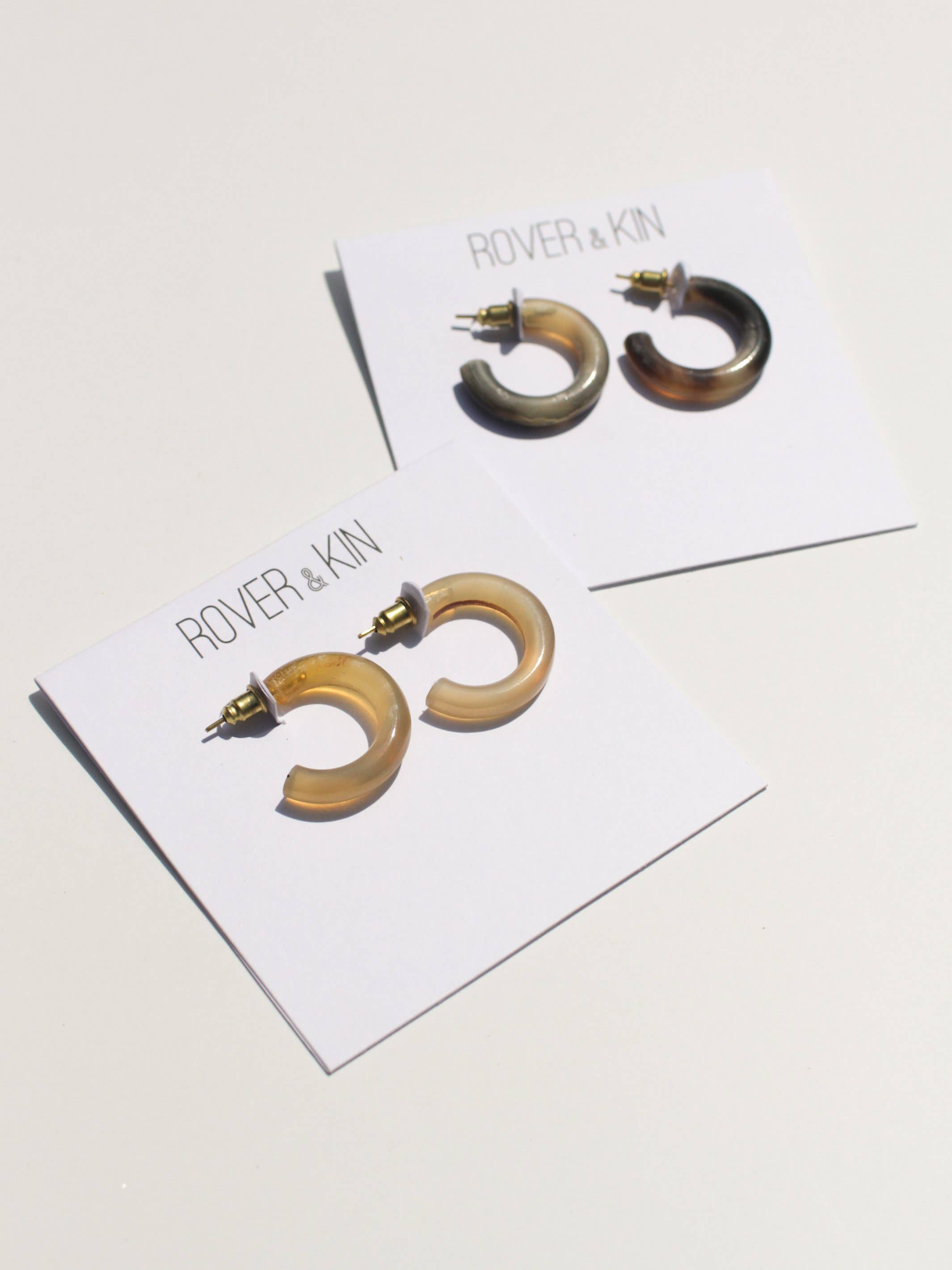 Rover & Kin - Wholesale Hoop Earrings - Horn Essential Hoops3