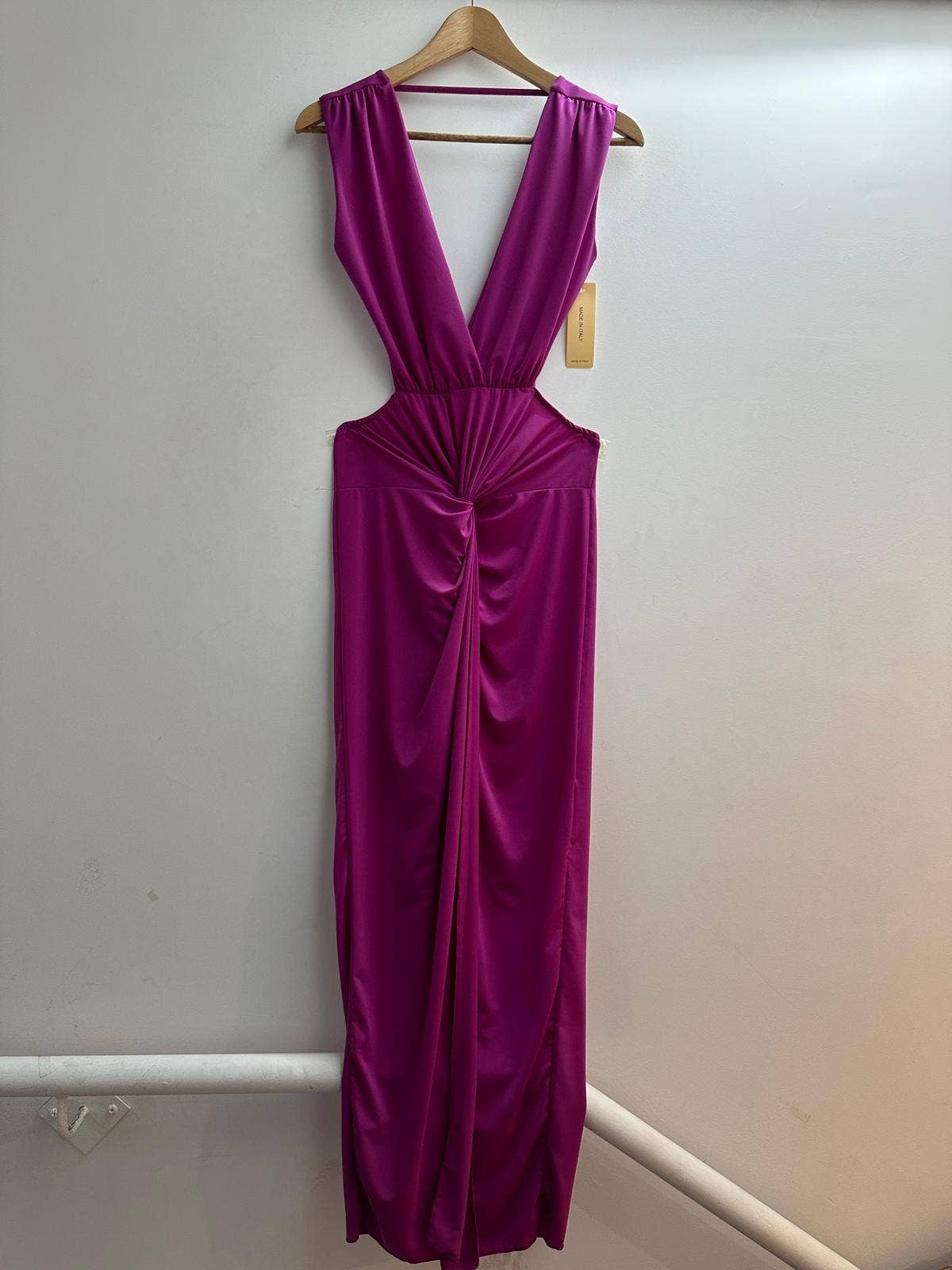 LORIANE – wholesale Dress – Women's – 5997 Plain long dress with open back one size11