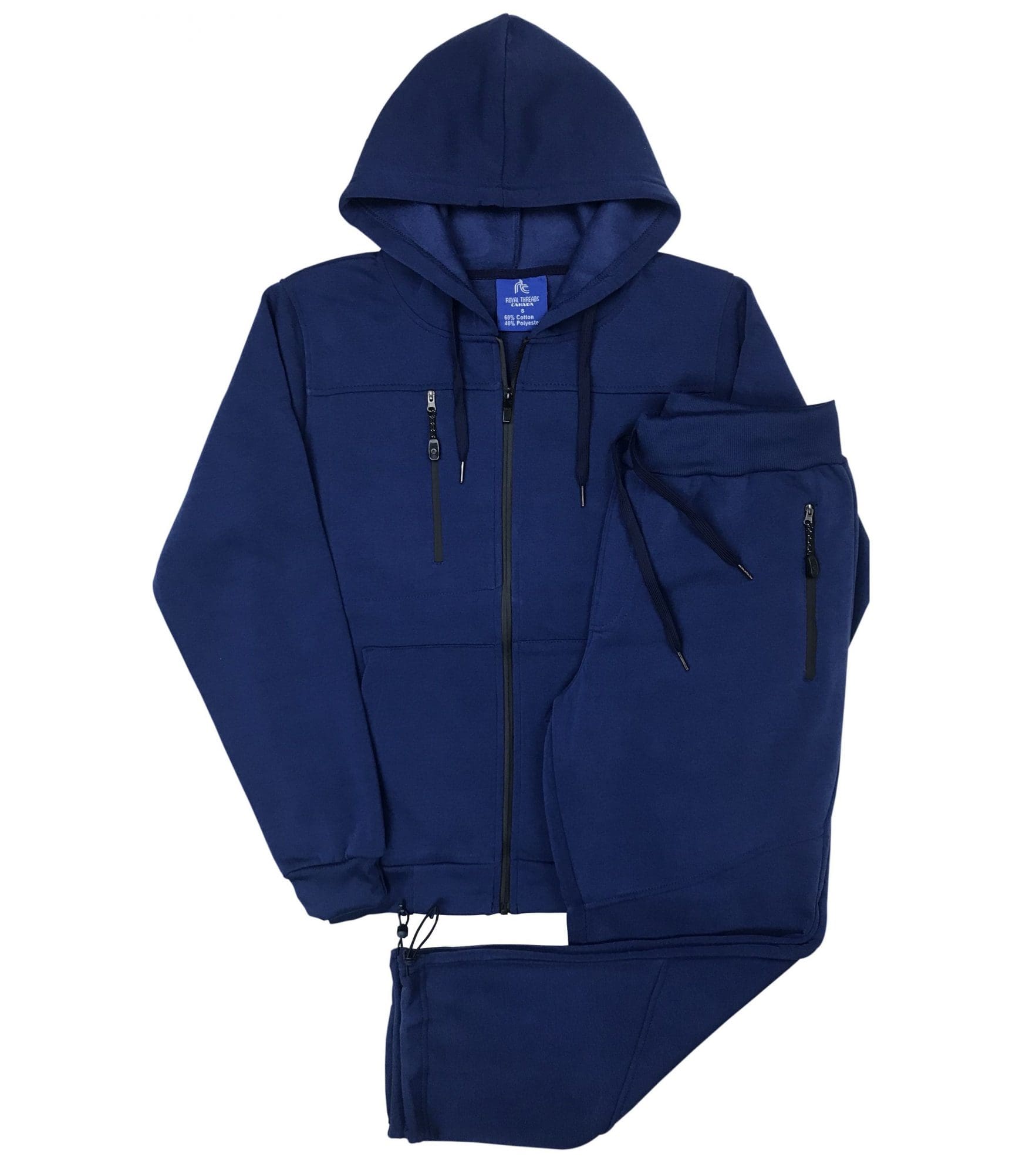 Royal Threads - Vente Survêtement – homme - Ensemble survêtement 2 pièces homme en molleton chaud12