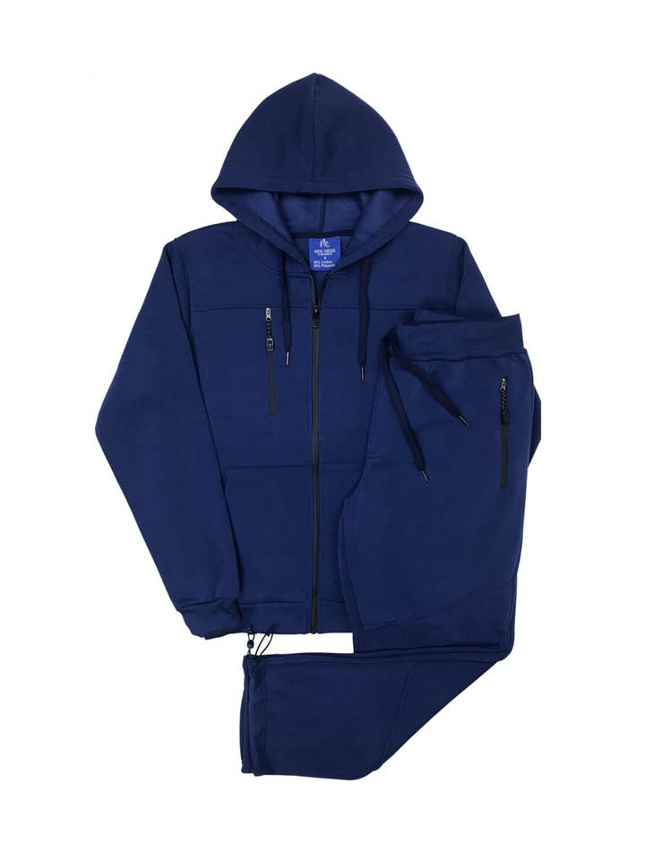 Royal Threads - Wholesale Tracksuit – Men′s - Men’s 2-Piece Sweatsuit Fleece Jogging Suit Warm Outfit12