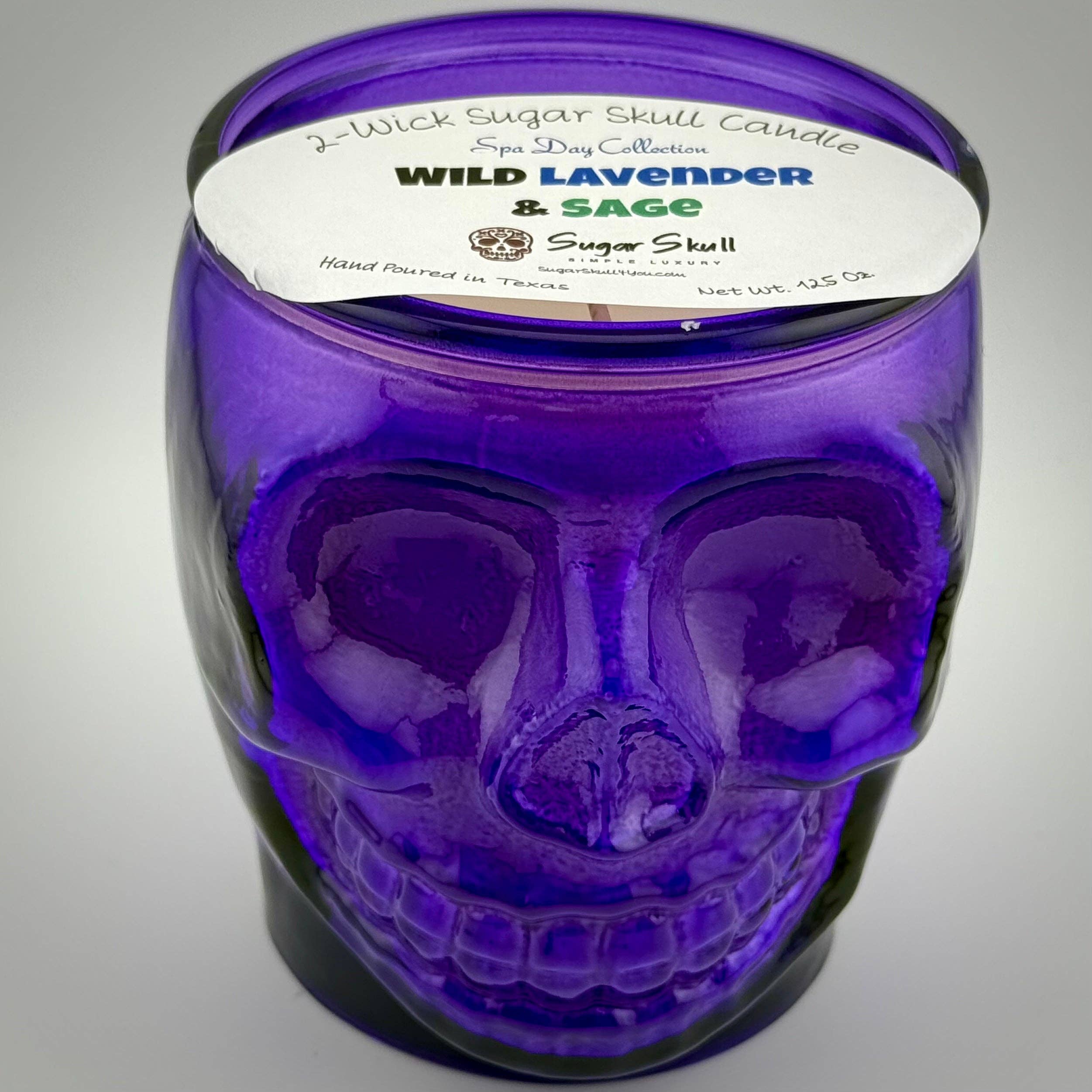 Sugar Skull, LLC - Wholesale Jar/Filled Candle - Spa Day 2-Wick Sugar Skull Candles4
