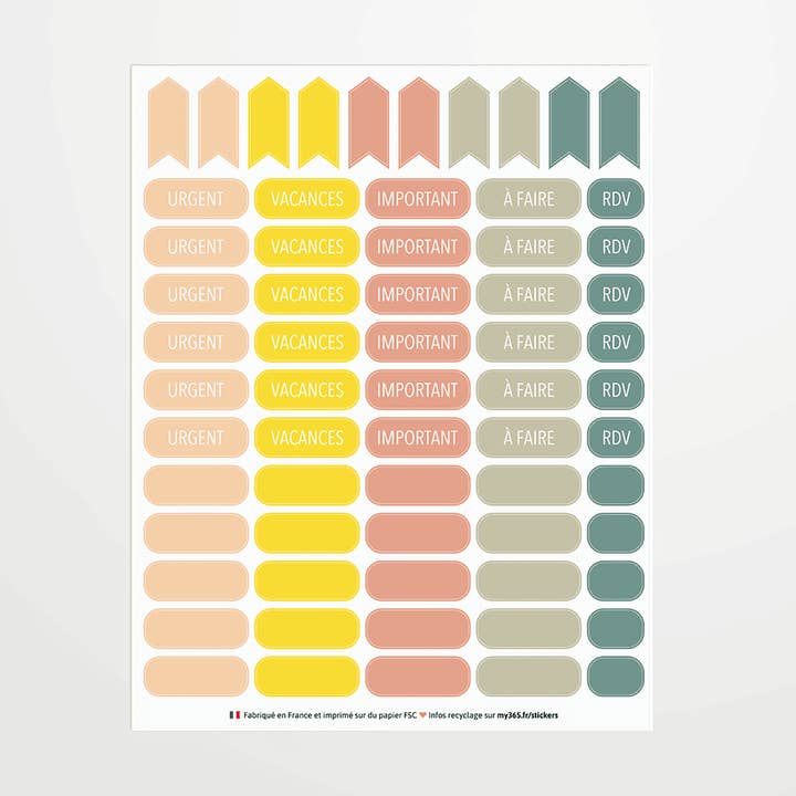 Gli adesivi organizzativi - Parole dolci per la vendita all'ingrosso da parte di My 365