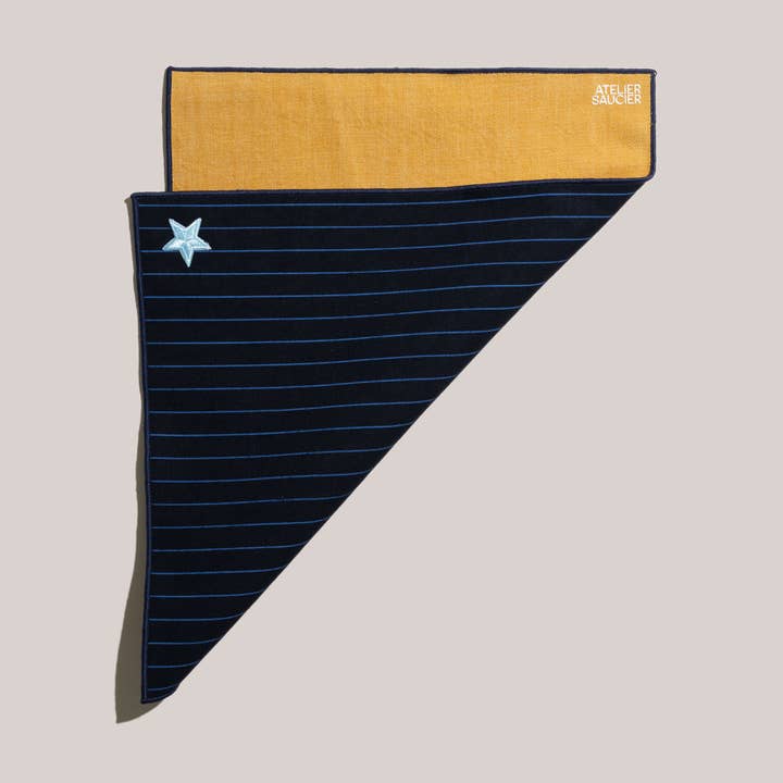 Yearbook Stripe Reversible Placemat for wholesale by ATELIER SAUCIER