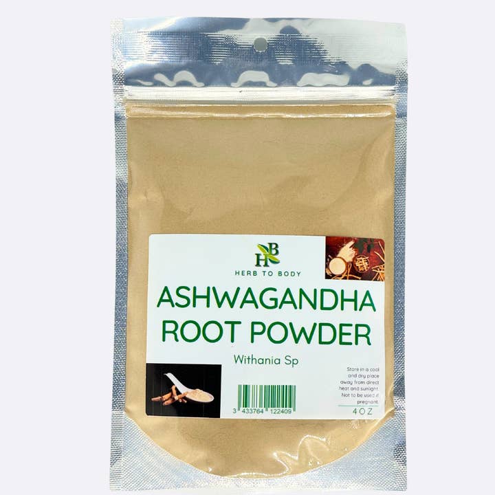 Herb To Body – wholesale Protein/superfood powder – Ashwagandha root powder 4oz