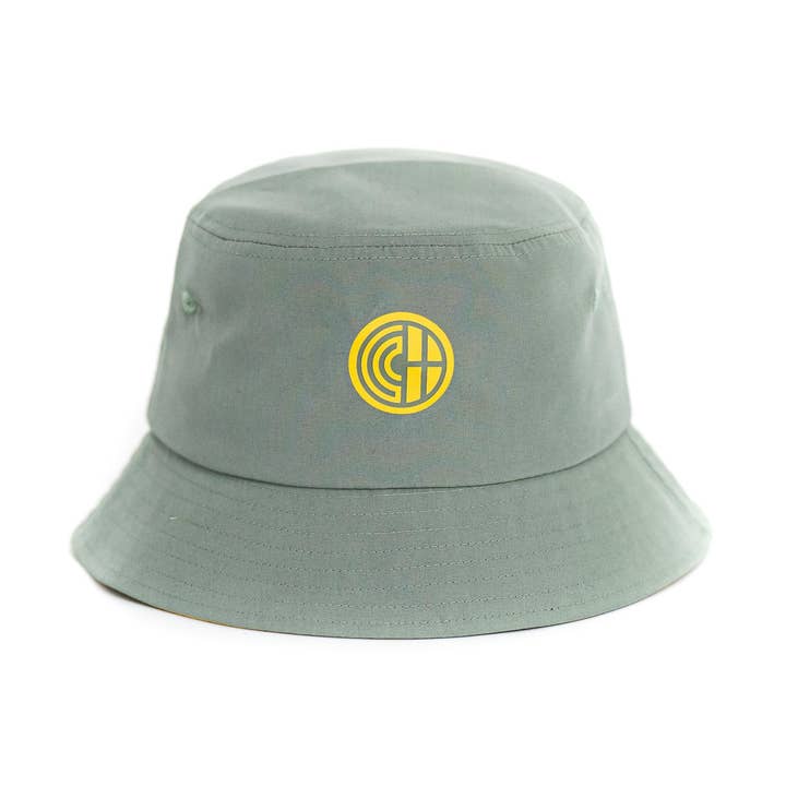 Bucket Hat - Mintgroen x Mosterdgeel voor wholesale door City Caps