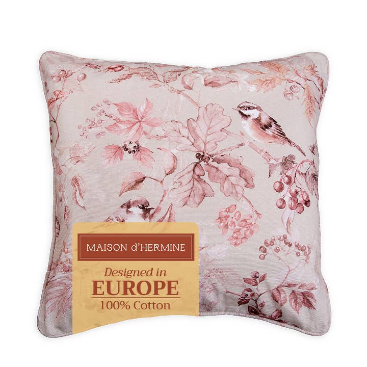 Decorative Throw Pillow Cover - Equinoxe - Beige for wholesale by Maison d'Hermine - Design in Every Thread