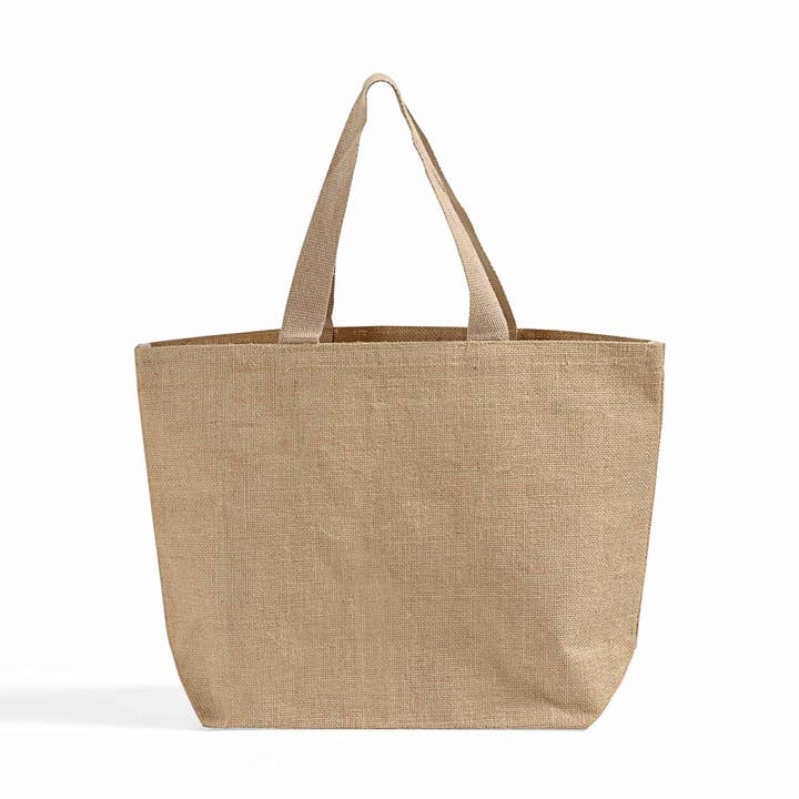 Natural TBF Large Versatile Jute Tote - TJ895 for wholesale on Faire0