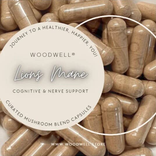 Lions Mane Medicinal Mushroom Blend Supplements Vegan for wholesale by WoodWell®