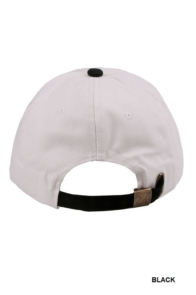 42POPS - Vente Casquette de baseball – femme - ,,.....SI-27769 Casquette en coton brodée bicolore Darlin' 06116