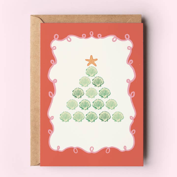 Seashell Christmas Tree Beach Coastal Holiday Greeting Card and other Purchase Wholesale seashells. Free Returns & Net 60 Terms on Faire trending on Faire.