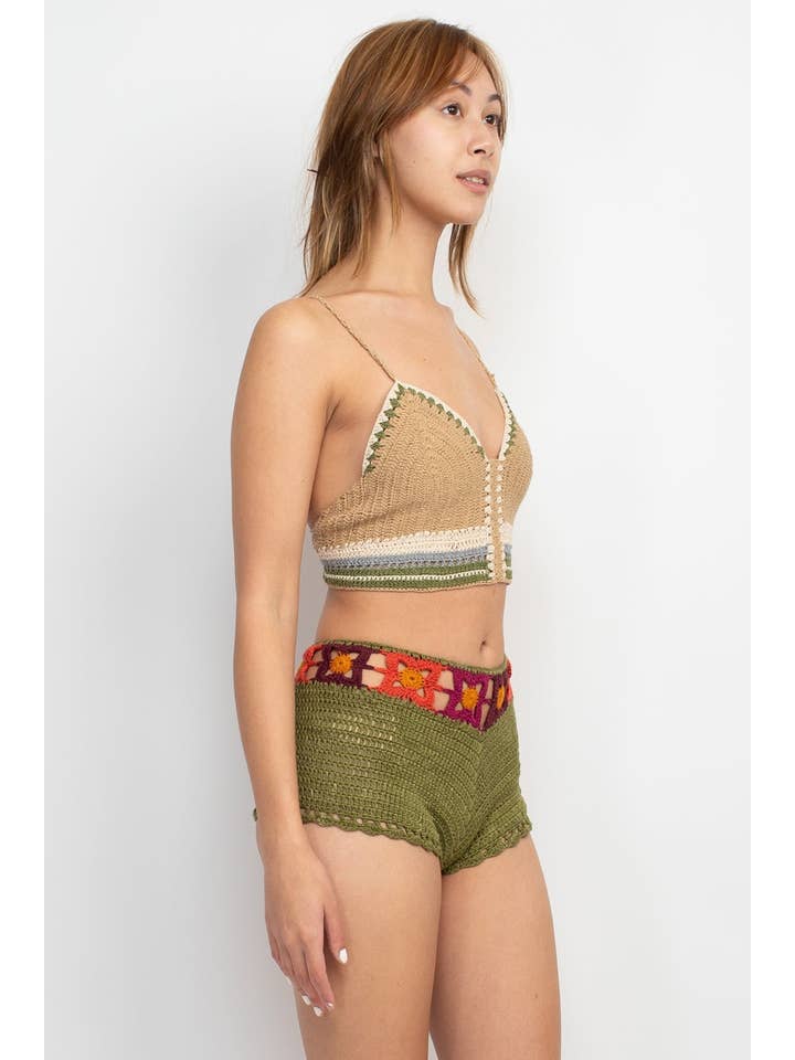 Lakhays Collection Inc. - Wholesale Knit Top - Women's - Fiesta Crochet Crop Top4