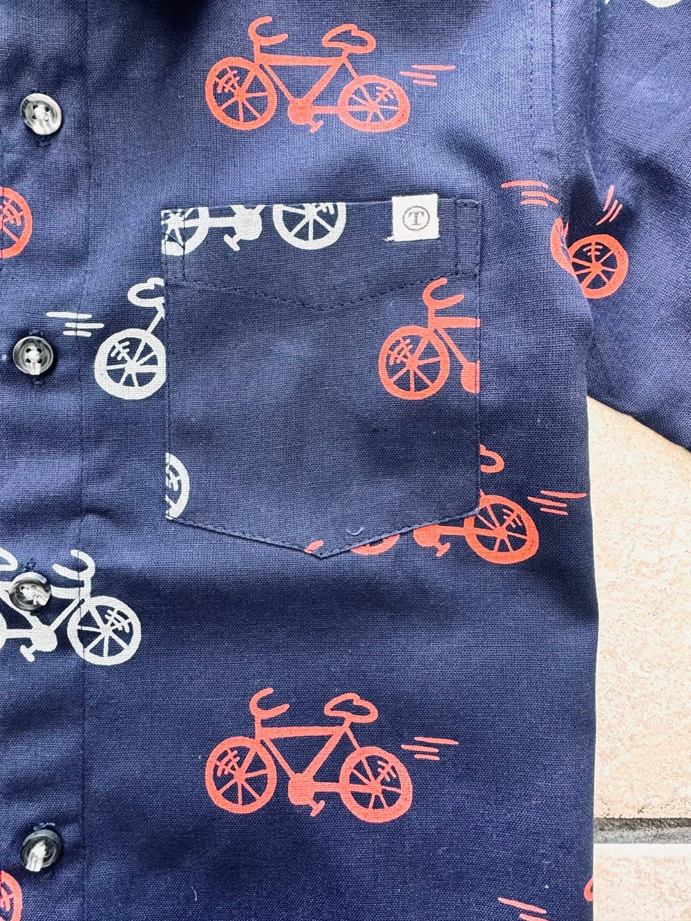 JJ BEBE LAND - Wholesale Button Down Shirt - Kids - Boys Shirt_ Bicycle Printed  Shirt2