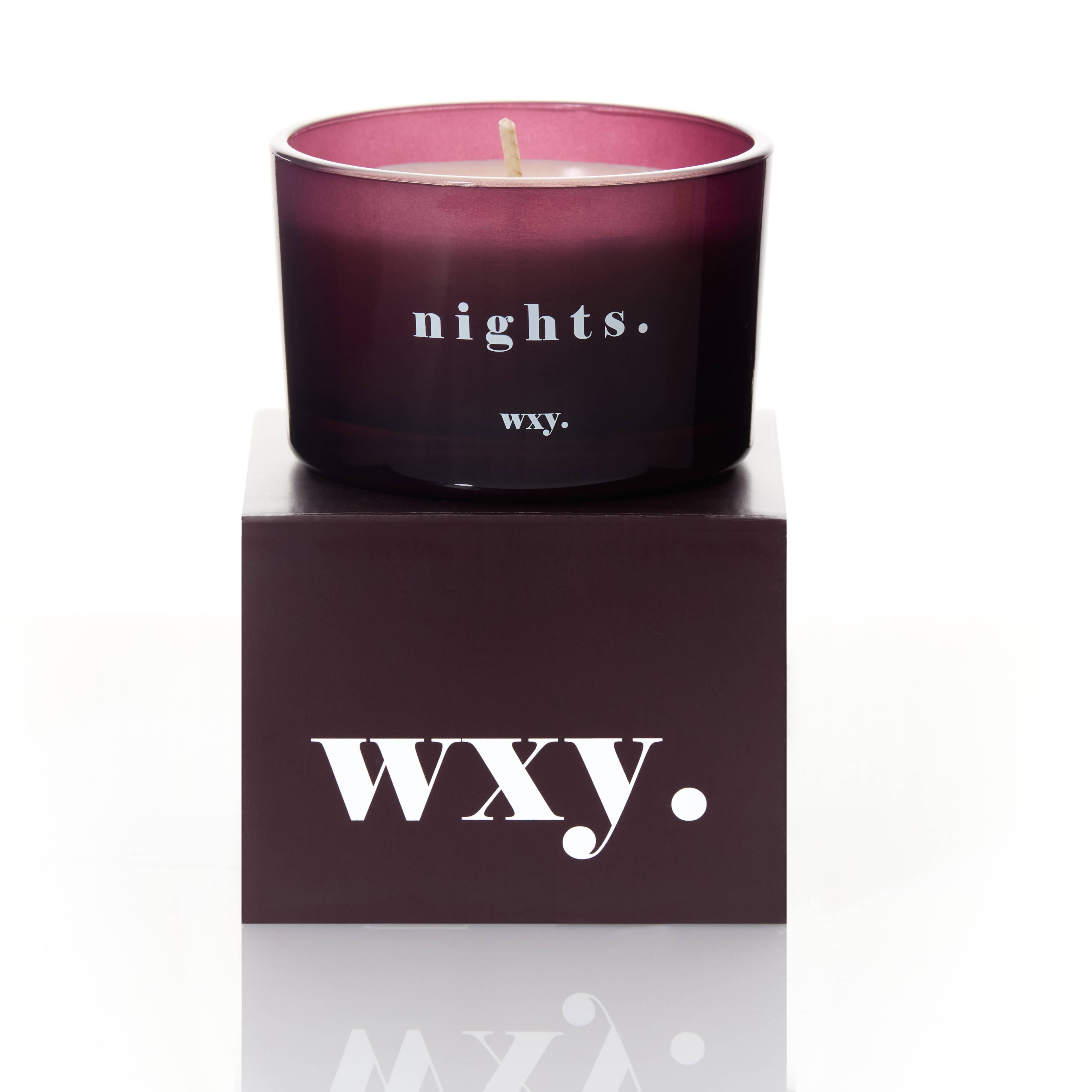 wxy. - Venta al por mayor Velas en tarros - Vela Nights de 85 g - Azúcar de bourbon y hoja de tabaco