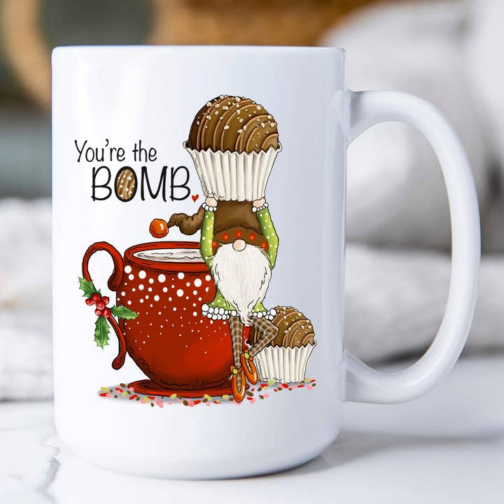 Christmas Chocolate Bomb Coffee Mugs for wholesale by Avery Lane Gifts