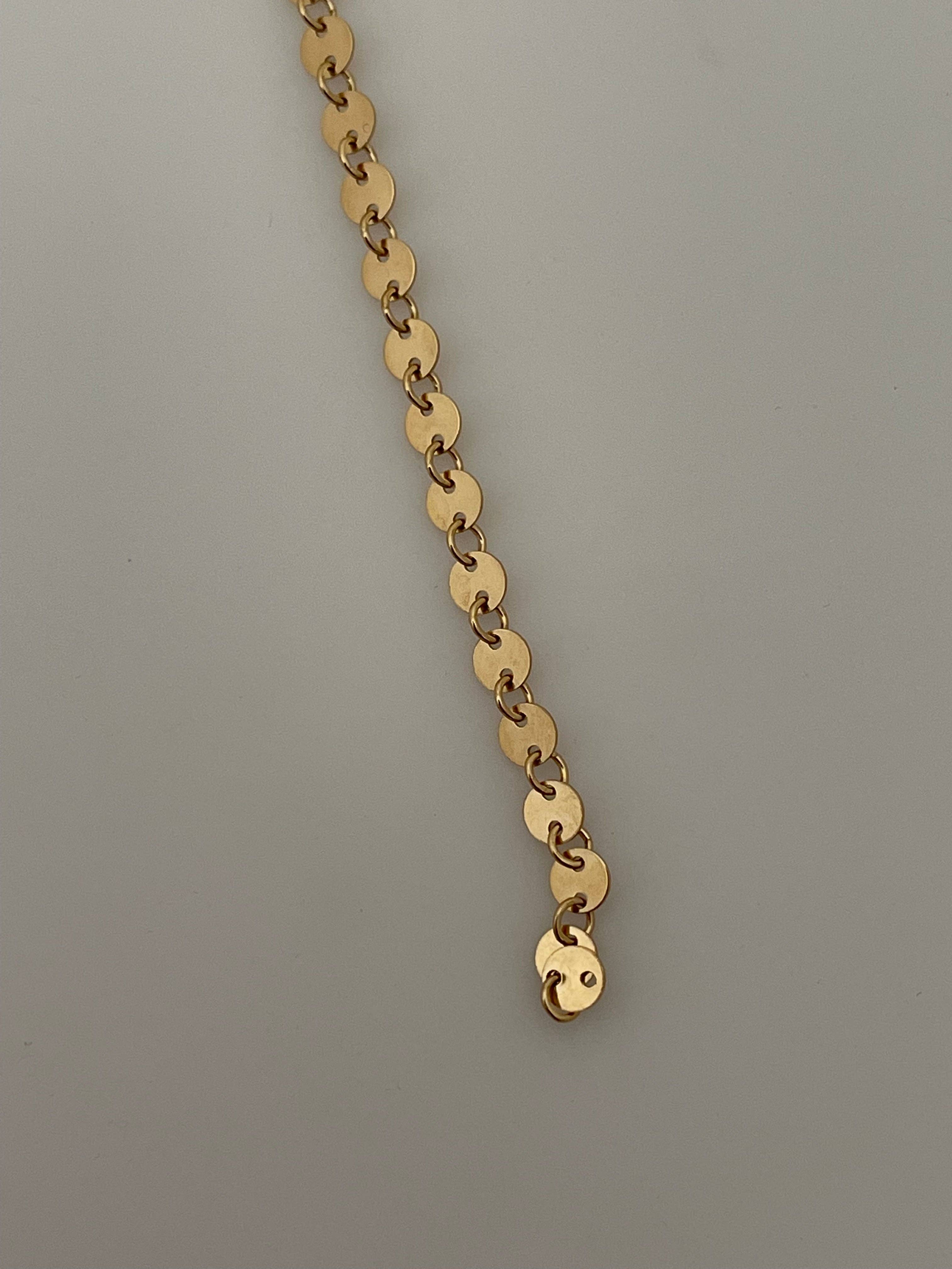 Purity Beads - Wholesale Craft Supplies - 14K Gold Filled Sequin Disc Chain – 4mm Round Flat Links, Sold by the Foot – Real Gold Fill Chain for Jewelry Making2