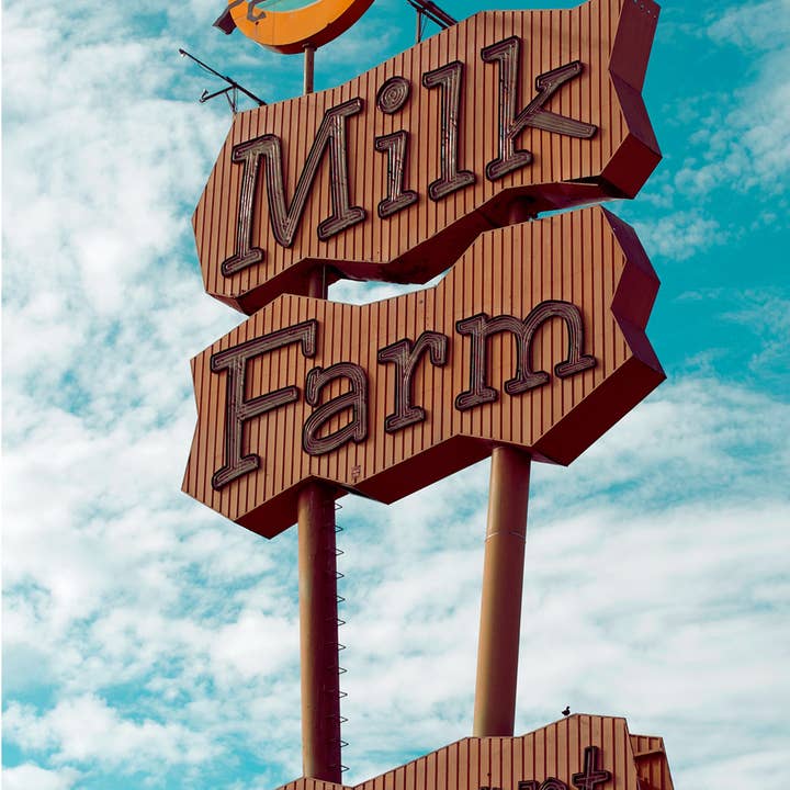 Fazenda de Leite 11" x 14" Impressão Matted por atacado de ArtHouse And Co.