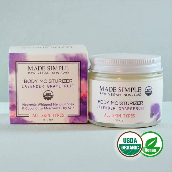 Lavender Grapefruit Moisturizer - Organic & Vegan for wholesale by Made Simple Skin Care
