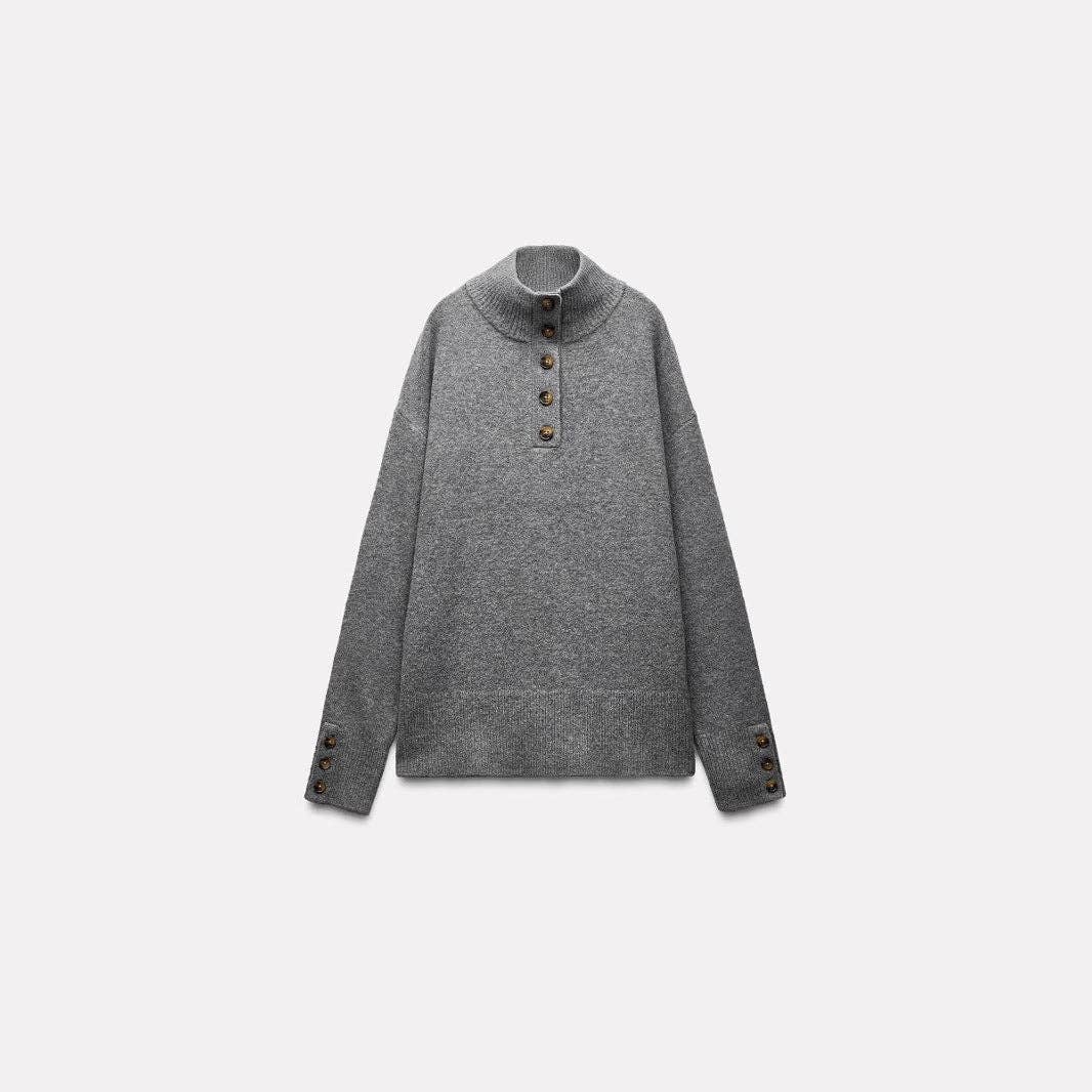 Marayn - Wholesale Knit Sweater - Women's - New AutumnWinter Russian Style Striped Knit Sweater1