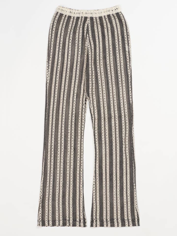 Santorini Stickad Byxa | Svart för wholesale av Else Lingerie