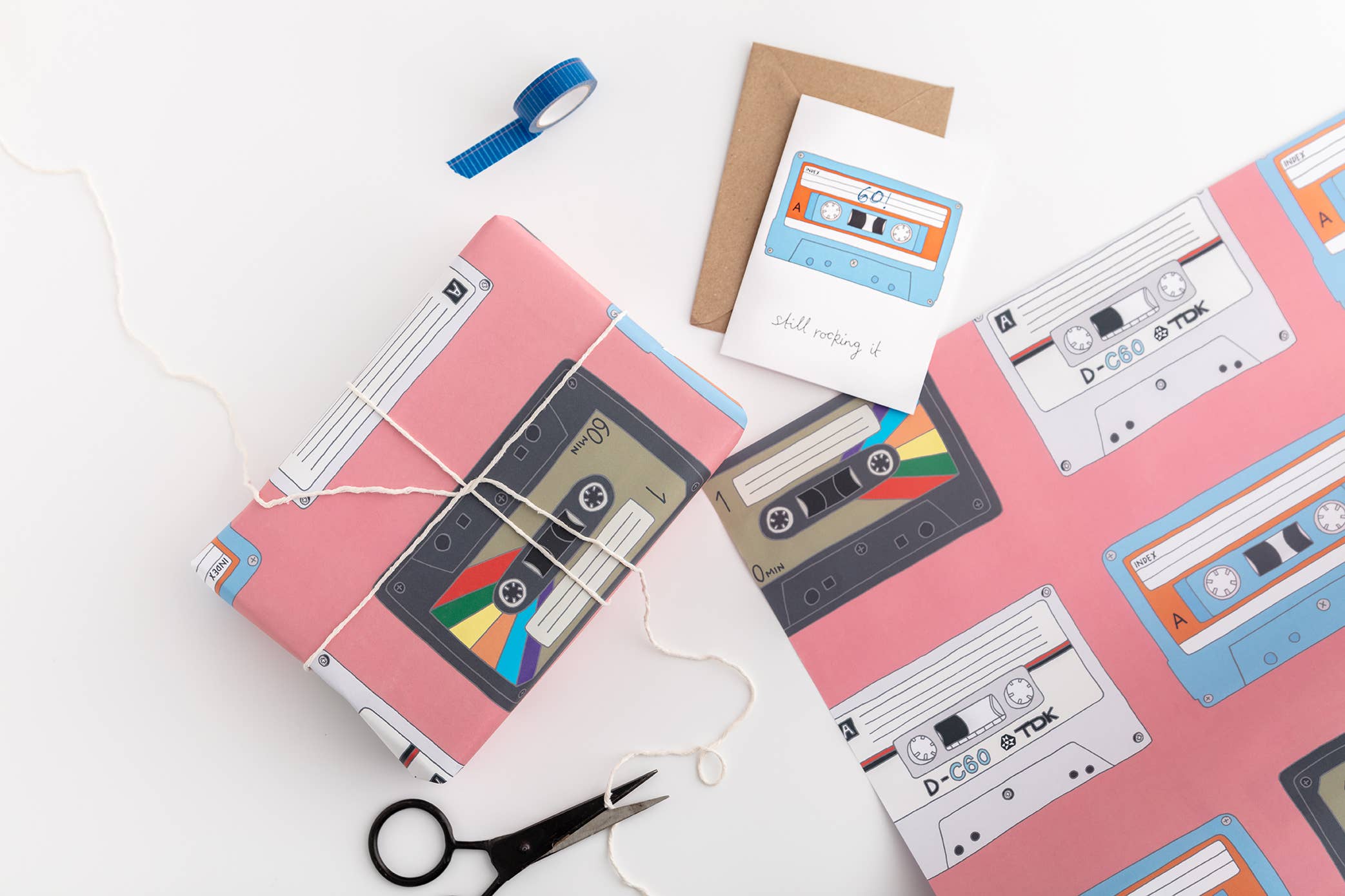 You've Got Pen On Your Face - Venta al por mayor Sobre de papel de regalo - Papel de regalo con diseño de cassette | Papel para envolver | Papel de regalo para cumpleaños1