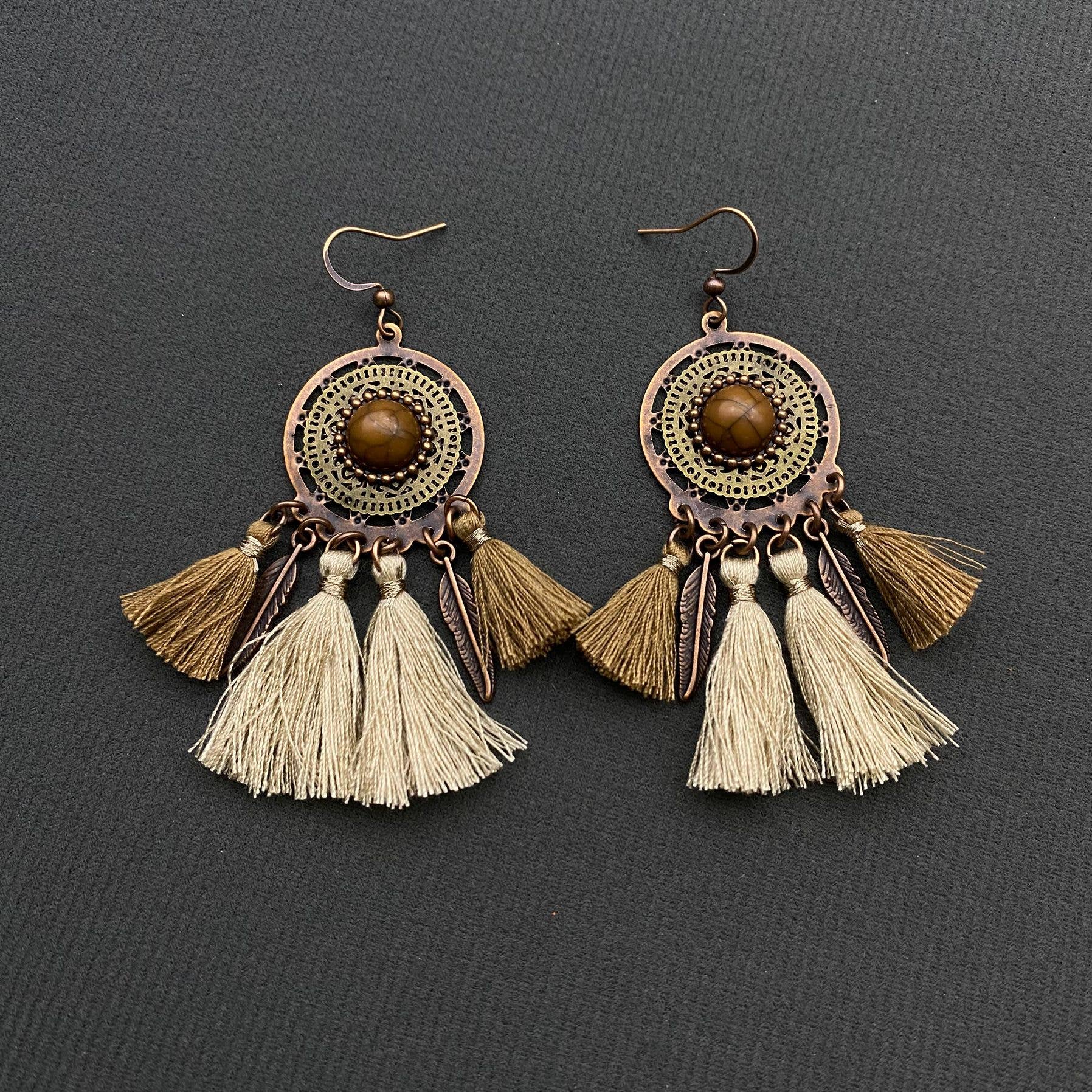 Mio Queena - Wholesale Dangle Earrings - Multiple Styles Vintage Bohemian Dangle Earrings5