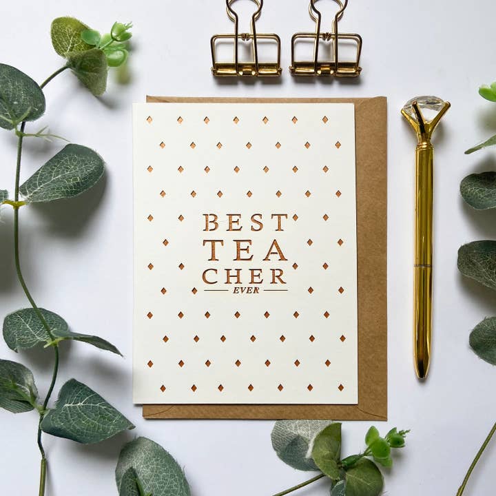 Best teacher card, Thank you teacher card for wholesale by Chow's Stories